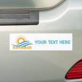 Benutzerdefinierter Text Bahamas Autoaufkleber (Auf Auto)