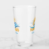 Benutzerdefinierter Text Bahamas Glas (Rechts)