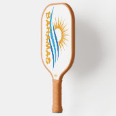 Benutzerdefinierter Text Bahamas Pickleball Schläger (Links)