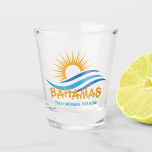 Benutzerdefinierter Text Bahamas Schnapsglas