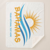 Benutzerdefinierter Text Bahamas Sherpadecke (Vorderseite)