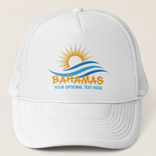 Benutzerdefinierter Text Bahamas Truckerkappe