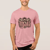 Benutzerdefinierter Text Bali Tri-Blend Shirt (Vorderseite)