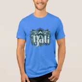 Benutzerdefinierter Text Bali Tri-Blend Shirt (Vorderseite)