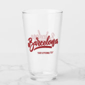 Benutzerdefinierter Text Barcelona Glas (Vorderseite)