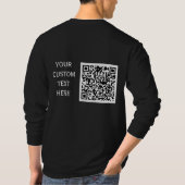 Benutzerdefinierter Text Barcode Geschäft T-Shirt (Rückseite)