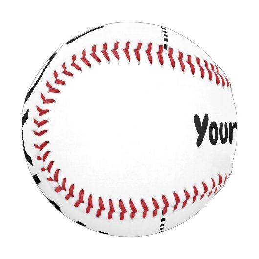 Benutzerdefinierter Text Baseball (Vorderseite Links)