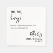 Benutzerdefinierter Text basierend auf dem lustige Serviette (Vorderseite)