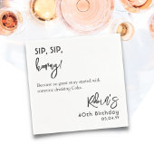 Benutzerdefinierter Text basierend auf dem lustige Serviette