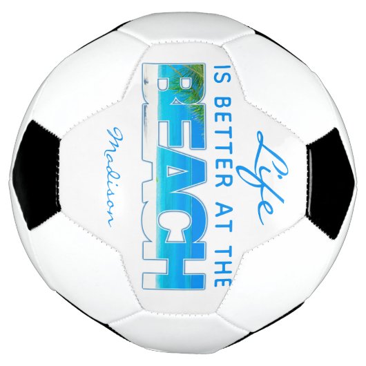 Benutzerdefinierter Text BEACH Fußball (Gedreht)