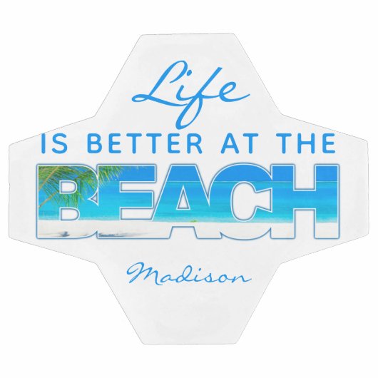 Benutzerdefinierter Text BEACH Fußball (Flach)