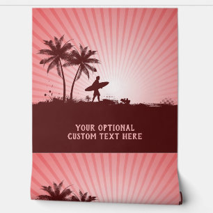 Benutzerdefinierter Text-Beach-Surfer Tapete