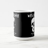 Benutzerdefinierter Text Beängstigender Horror Fur Kaffeetasse (Mittel)