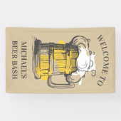 Benutzerdefinierter Text Beer Ilustration Banner (Horizontal)