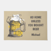 Benutzerdefinierter Text Beer Ilustration Fußmatte (Vorderseite)