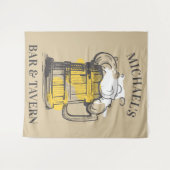 Benutzerdefinierter Text Beer Ilustration Wandteppich (Vorderseite (Horizontal))