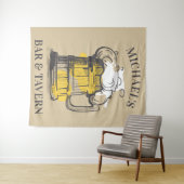 Benutzerdefinierter Text Beer Ilustration Wandteppich (Beispiel (Horizontal))