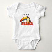 Benutzerdefinierter Text BELIZE Toucan Baby Strampler (Vorderseite)
