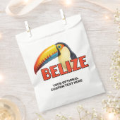 Benutzerdefinierter Text BELIZE Toucan Geschenktütchen (Ausgeschnitten)