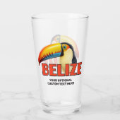 Benutzerdefinierter Text BELIZE Toucan Glas (Rückseite)