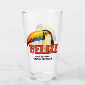 Benutzerdefinierter Text BELIZE Toucan Glas (Vorderseite)