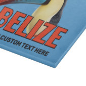 Benutzerdefinierter Text BELIZE Toucan Schneidebrett (Ecke)