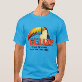 Benutzerdefinierter Text BELIZE Toucan T-Shirt (Vorderseite)