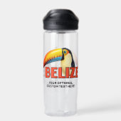 Benutzerdefinierter Text BELIZE Toucan Trinkflasche (Rückseite)