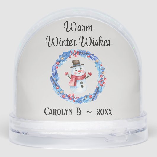 Benutzerdefinierter Text, Bester Boss Wasserfarbe Schneekugeln (Rückseite)