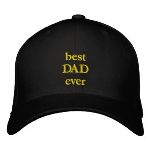 Benutzerdefinierter Text 'Bester Papa Aller Zeiten Bestickte Baseballkappe