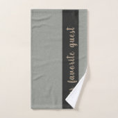 Benutzerdefinierter Text-Blau mit bevorzugter Gast Badhandtuch Set (Handtuch)