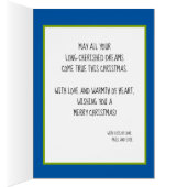 🎾 🎄 Benutzerdefinierter Text, blau und grün Tenn (Innen (Rechts))