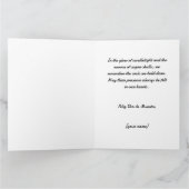 Benutzerdefinierter Text blau und rot Día de Muert Karte (Innenseite)