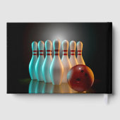 Benutzerdefinierter Text-Bowling Gästebuch (Rückseite)