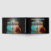 Benutzerdefinierter Text-Bowling Gästebuch (Voll)