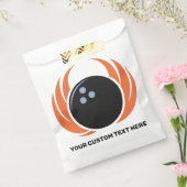 Benutzerdefinierter Text-Bowling mit Flammen Geschenktütchen (Versiegelt)