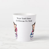 Benutzerdefinierter Text/ Buch Lover Cat Lover Kaw Milchtasse (Vorderseite)