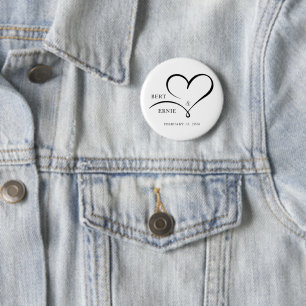 Benutzerdefinierter Text-Button Hochzeitsgeschenk Button