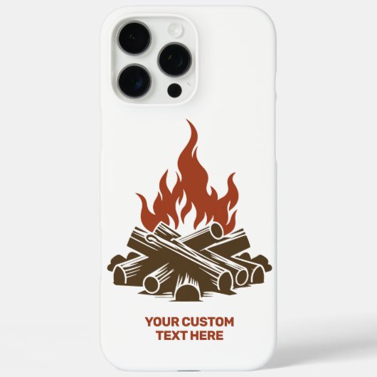 Benutzerdefinierter Text Camping Case-Mate iPhone Hülle (Rückseite)