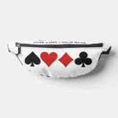 Benutzerdefinierter Text-Card-Player Bauchtasche (Ablage )