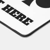 Benutzerdefinierter Text-Card-Player Schreibtischunterlage (Ecke)