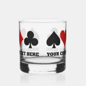 Benutzerdefinierter Text-Card-Player Whiskyglas (Rechts)