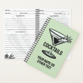 Benutzerdefinierter Text-Cocktail Notizblock (Innen)