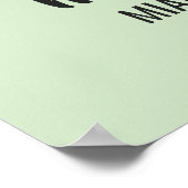 Benutzerdefinierter Text-Cocktail Poster (Ecke)