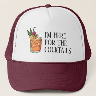 Benutzerdefinierter Text-Cocktail Truckerkappe