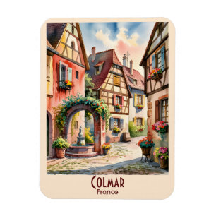 Benutzerdefinierter Text Colmar Elsass Frankreich  Magnet