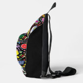 Benutzerdefinierter Text Cool Zing Pickleball Dood Crossbody Bag (Rechts)