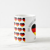 Benutzerdefinierter Text Das deutsche Flag-Muster Kaffeetasse (Mittel)