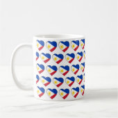 Benutzerdefinierter Text Das philippinische Flag-M Kaffeetasse (Links)