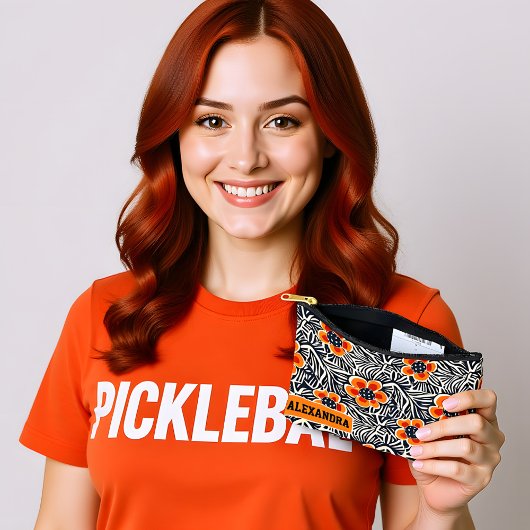 Benutzerdefinierter Text Das Smash Blossom Zubehörtasche